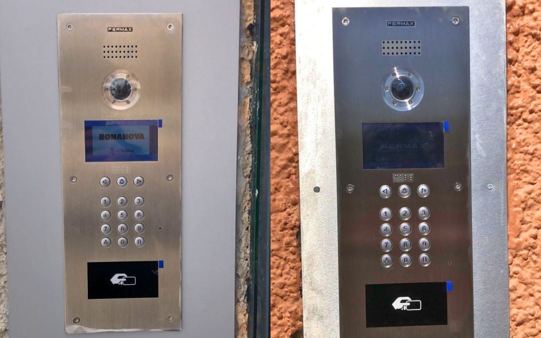 Renovación de videoportero comunitario con tecnología Fermax Meet IP en Bona Nova y Raco Bello Alicante